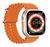 Smartwatch W68+ Ultra Pro Relógio Esportivo Pulseira Oceano Recebe Faz Chamadas 49mm Bluetooth Laranja