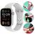 Smartwatch W99+ Série 9 Watch Tela Infinita Amoled Chat gpt Nfc  Para iPhone 8 X XS 11 12 13 14 15 Prata