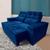 Sofá 3 Lugares Retrátil e Reclinável New York Premium 2 m Azul