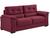 Sofá 2 Lugares Suede Decore Cascaya Linoforte Vermelho