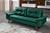 Sofa Bariloche 3 Lugares Retro Em Suede Essencial Estofados Verde