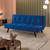 Sofa Cama Atlanta 2 Lugares 177cm PE Talento Móveis Veludo Paris Azul