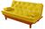 Sofa Cama Caribe em Material Sintético Essencial Estofados Amarelo