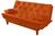 Sofa Cama Caribe em Material Sintético Essencial Estofados Laranja