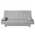 Sofa Cama Casal 2 em 1 Sala Quarto Reclinavel Almofadas Cor Maverick Cinza