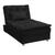 Sofá Cama Chaise 1 lugar Penélope Matrix Suede Pena Preto