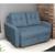 Sofa Cama Drika Matrix Suede Pena Azul