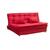 Sofá Cama Penélope 2 lugares Matrix Suede Pena Vermelho