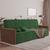 Sofa Cama Retrátil e Reclinável Casal Paris 2,10m Veludo Verde VERDE