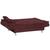 Sofá Cama Salomé 3 Lugares Matrix Suede Amassado Vermelho