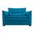 Sofá Dandara 2 Lugares Suede Compacto Estofado Confortável Suede Diversas Cores Azul Royal