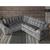 Sofá de canto Madrid Premium 2 metros por 2,45 Suede Velut  Sofa na Web Cinza