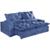 Sofá Elegance Confort Retrátil e Reclinável Veludo 2m azul