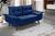 Sofa Namoradeira Bariloche 2 Lugares em Suede Azul-marinho