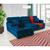 Sofá Orlando 2.20x1.50m com Chaise, Retrátil e Reclinável azul