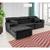 Sofá Orlando 2.80x2.10m com Chaise, Retrátil e Reclinável preto