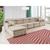 Sofá Orlando 4.20x2.10m com Chaise, Retrátil e Reclinável bege