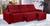 Sofá Paris Luxo Molas Ensacadas Comprimento 2.90 MT vermelho