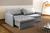 Sofá Retrátil Cama Califórnia Para Sala 220 cm Linho cinza claro 101