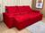 Sofá Retrátil e Reclinável 2,70m em Tecido Veludão C/Pillow nos Braços Athenas Vermelho