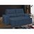 Sofá Retrátil Reclinável 200cm Veludo Miami Wood estofados Azul
