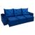 Sofá Retrátil Reclinável Para Sala 2,70m Confortavel Athenas Premium Azul