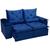Sofá Retrátil Reclinável Veludo 2,30m Design Elegante Athenas Premium Azul