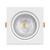 Spot de Led Croica Embutir Teto Gesso Quadrado 5W MR16 Luminária Cozinha Quarto Direcional Branco Frio