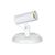 Spot Liso Plástico Parede Teto Articulado E27 Luminária 1 lampada Branco