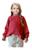 Suéter Cardigan Cacharrel Blusa Frio Inverno Menina Tricô Lã Vermelho