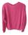 Suéter Feminino Tricot Plus Size Manga Longa Quente Inverno Rosa, Chiclete