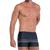 Sunga Boxer Box Forrada Estampa Listrada com Cordão de Regulagem Masculina FPS 50 Moda Praia Preto