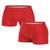 Sunga boxer infantil forro básico confortável veste de 4 a 12 anos moda praia  Laranja