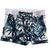 Sunga Boxer Shorts Tendência Praia Piscina Bolso Lateral Folhagem azul