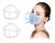 Suporte De Máscara 3d Respirando Suavemente Reutilizável Branco