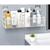 Suporte Organizador de canto Prateleira de banheiro shampoo suporte adesivo para parede para cozinha Branco