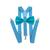 Suspensório + Gravata Borboleta Kit - Adulto ou Infantil Varias Cores Unissex Azul, Tiffany