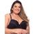 Sutiã Com Bojo Sustentação Plus Size De Renda Íntimo Feminino Reforçado Conforto Com Aro Alça Grossa Preto