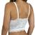 Sutiã Crop Top Lingerie Alça Fina Alongado Confort Classic Branco