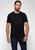 T-shirt basic decote c Jet black a996