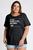 T-shirt Feminina Plus Size Estampada "We have nothing to lose and a world to see" - Serena Preto