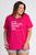 T-shirt Feminina Plus Size Estampada "We have nothing to lose and a world to see" - Serena Pink