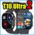 T10 Ultra 2 Smartwatch Com Foto Personalizada e Controle de gestos, Relogio inteligente lancamento 2024 Preto