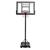Tabela de basquete portátil altura ajustável até 3,05m aro 45cm vollo Preto