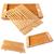 Tabua de Pão em Bambu Corte Migalheira Aparador Bandeja Madeira
