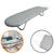 Tábua para Passar Roupa Tecido Metalizado de proteção térmica Passadeira de roupa pequena portátil p/ cama mesa bancada Branca