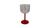 Taça De Acrílico Gin Cristal 450ml com Base Colorida Vermelho