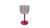 Taça De Acrílico Gin Cristal 450ml com Base Colorida Rosa