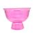 Taça Sobremesa Grande 2litros Transparente Acrilico Rosa translúcido