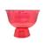 Taça Sobremesa Grande 2litros Transparente Acrilico Vermelho translúcido